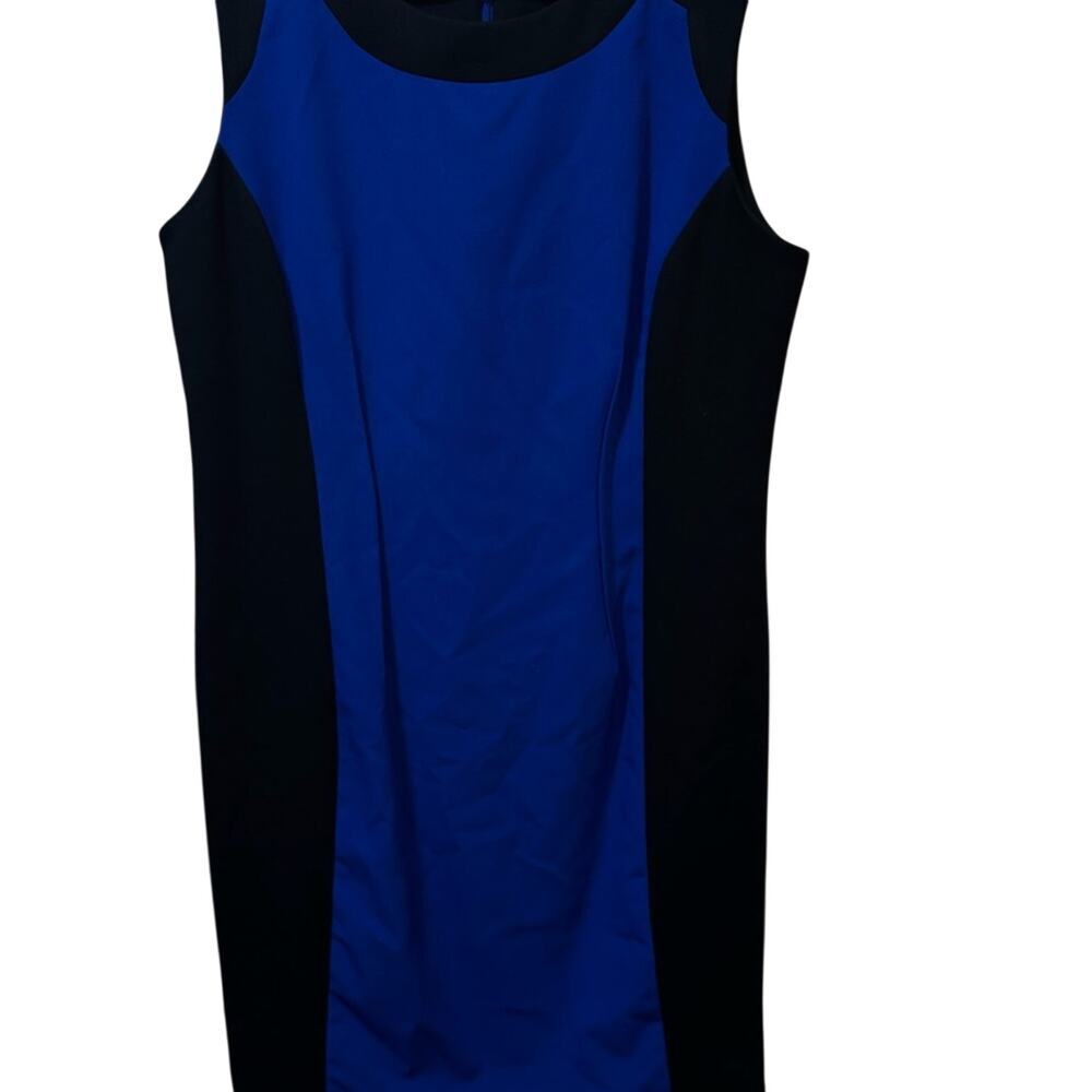 Calvin Klein Blue and Black Midi Dress